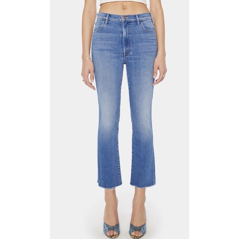 Mother Size 28 The Hustler Fray Ankle Stretch Denim No Promises High Rise NWOT